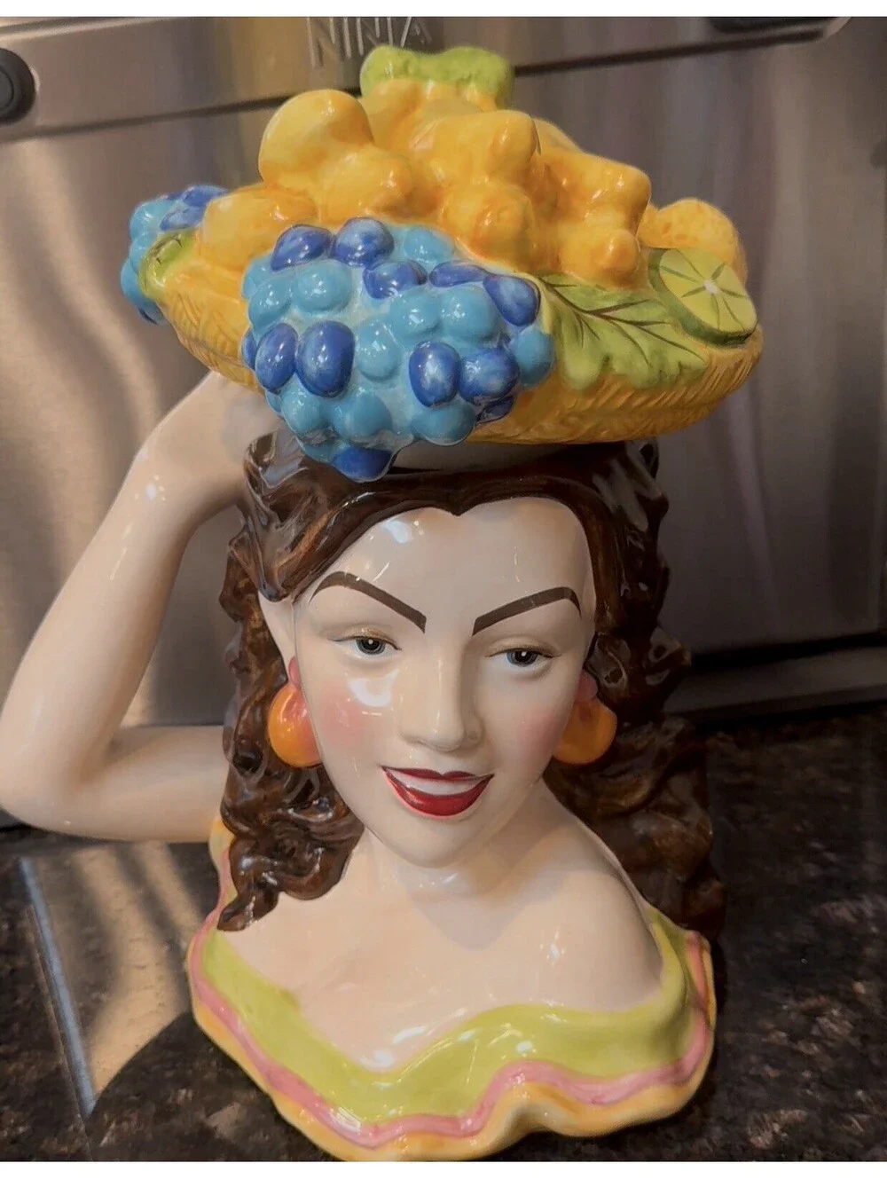 Carmen Miranda Retro Cookie Jar Casual Home 2005 11